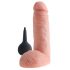 King Cock 8" Realistic Squirting Dildo (20cm) - Natural