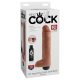 King Cock 10" Lifelike Squirting Dildo (25 cm) - Natural