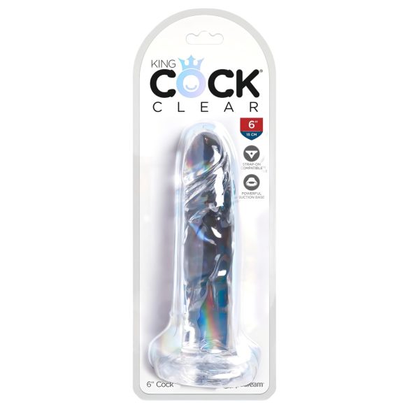 King Cock Clear 6" - Suction Cup Dildo (15cm)