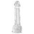 King Cock Clear 7" Suction Cup Dildo with Balls (18cm)