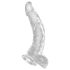 King Cock Clear 7.5" - Suction Cup Dildo with Balls (19cm)