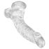 King Cock Clear 7.5" - Suction Cup Dildo with Balls (19cm)