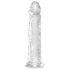 King Cock Clear 8" - Large 20cm Suction Cup Dildo