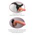 Real Feel Deluxe No.1 - realistic vibrator with testicles (natural)