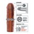 X-TENSION Mega 2 - Realistic Sleeve (8") - Dark Natural