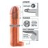 X-TENSION Perfect 2 - Enhancing Sleeve with Ring (19cm) - Natural