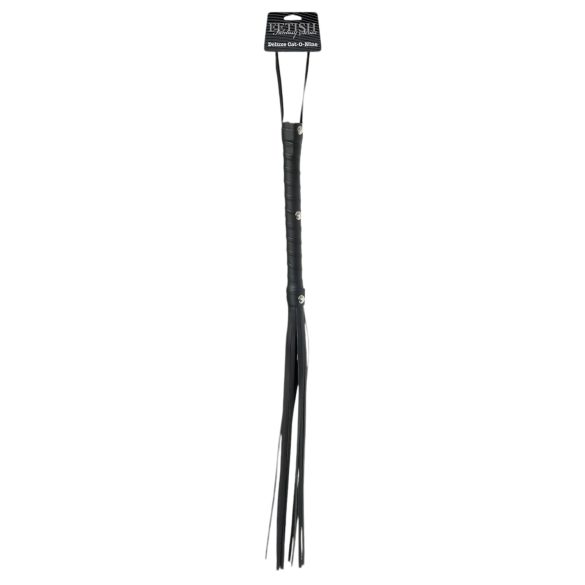 Fetish Fantasy Deluxe Cat-O-Nine Whip (65cm) - Black