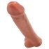 King Cock 15 - Giant Dildo (38cm) - Dark Natural