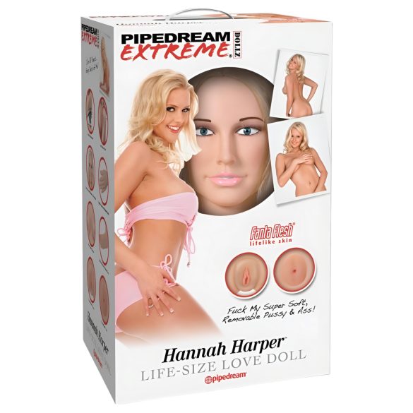 Pipedream Hannah Harper - Life-Size Inflatable Doll with 3D Face