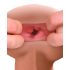 PDX Reach Around - 2-in-1 Pocket Pussy & Penis Sleeve (Natural)