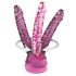 Icicles No. 86 - Pink Glass Dildo with Unique Design