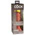 King Cock Elite 6 - Suction Cup Realistic Dildo (15cm) - Dark Tone