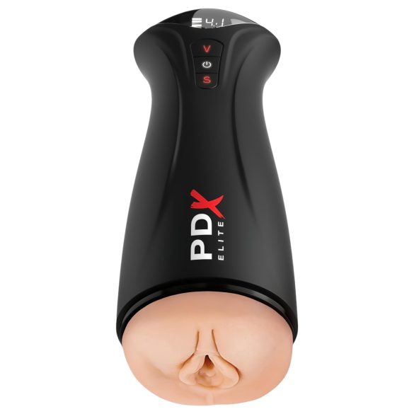 PDX Elite - Suction Vibrating Masturbator (Black)