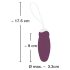 Javida - Purple Pulsating Radio-Controlled Vibrating Egg