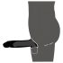 Rebel - Wireless Vibrating Penis Sleeve with Radio Function (Black)