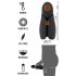 Rebel - Rechargeable Waterproof Black Vibrator