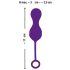 SMILE RC Love Balls - Rechargeable Wireless Vibrating Egg (Purple)