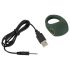 Emerald Love - Rechargeable, Waterproof Vibrating Ring (Green)