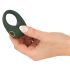 Emerald Love - Rechargeable, Waterproof Vibrating Ring (Green)