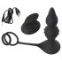Rebel 2-in-1 - Rechargeable Radio-Controlled Ring & Anal Vibrator (Black)