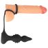 Rebel 2-in-1 - Rechargeable Radio-Controlled Ring & Anal Vibrator (Black)
