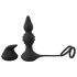 Rebel 2-in-1 - Rechargeable Radio-Controlled Ring & Anal Vibrator (Black)