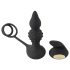 Rebel 2-in-1 - Rechargeable Radio-Controlled Ring & Anal Vibrator (Black)