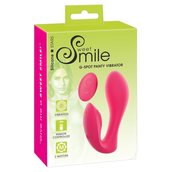 SMILE Panty - Rechargeable, Wireless 2in1 Vibrator (Pink)