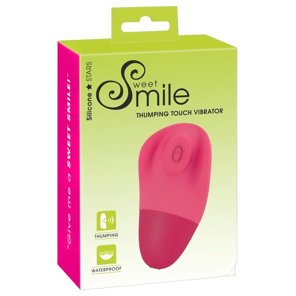 SMILE Thumping Touch - Rechargeable Pulsating Clitoral Vibrator (Pink)