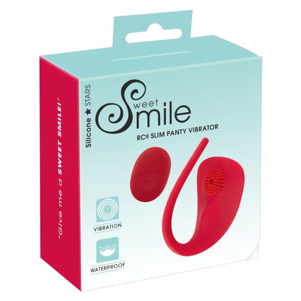 SMILE Slim Panty - Rechargeable Wireless Clitoral Vibrator (Red)