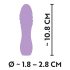 Cuties Mini 3 - Rechargeable, Waterproof Spiral Vibrator (Purple)