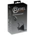Rebel - Rechargeable Vibrating Ring & Stimulation Toy (Black)