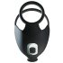 Rebel - Rechargeable Vibrating Ring & Stimulation Toy (Black)