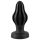 ANOS - ribbed soft anal dildo - 5cm (black)