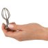 ANOS Metal (2.8cm) - Caged Steel Anal Plug (Silver)
