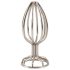 ANOS Metal (3.8cm) - Metal Cage Anal Plug (Silver)