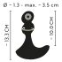 ANOS - Dual Motor Rotating Black Anal Vibrator