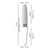 Liaison Straight - Rechargeable LED Vibrator (Translucent-White) 