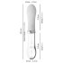 You2toys Liaison - Silicone-Glass LED Vibrator (Clear-White) 