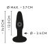 ANOS - Rechargeable, Waterproof Anal Vibrator (Black)