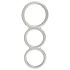 You2Toys - Triple Silicone Ring for Him (Silver)