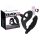 Black Velvet - Vibrating Anal Toy with Penis & Scrotum Rings (Black)