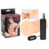 Easy Job Ruth - Lifelike Vibrating Faux Vagina (Natural)