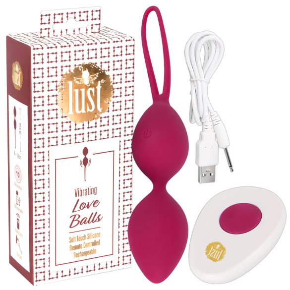 Lust - Rechargeable Wireless Vibrating Kegel Ball (Blackberry)