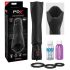 PDX Roto-Teazer - Waterproof Rotating Vibrating Stroker (Black)