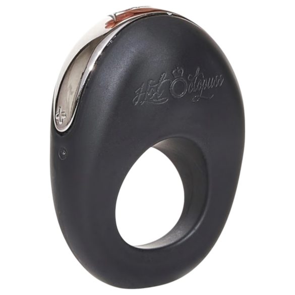 Hot Octopuss Atom - Rechargeable Vibrating Penis Ring (Black)