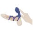 SMILE Couple - Rechargeable Vibrating Penis Sleeve (Blue)