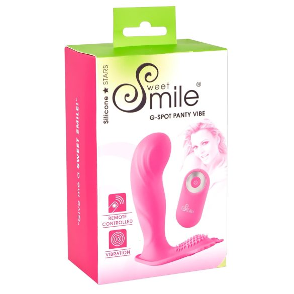 SMILE Rechargeable G-Spot Vibrator Panty with Remote Control (Pink)