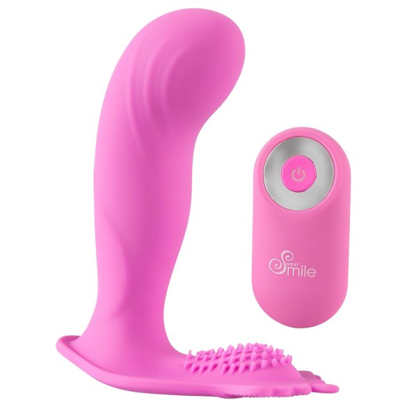 SMILE Rechargeable G-Spot Vibrator Panty with Remote Control (Pink)