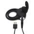 Happyrabbit Cock - Waterproof Rechargeable Penis & Testicle Ring (Black)